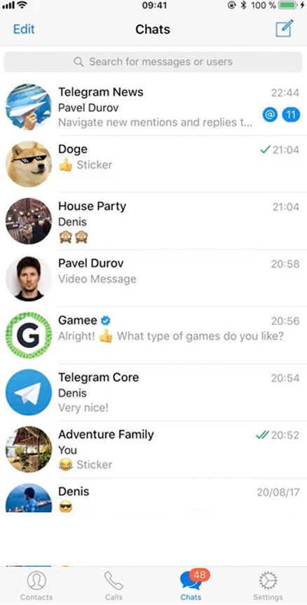 App zum Hacken von Telegram-Gruppen und -Kanälen
